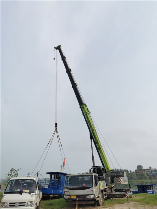 苏仙区桥梁建设吊装案例